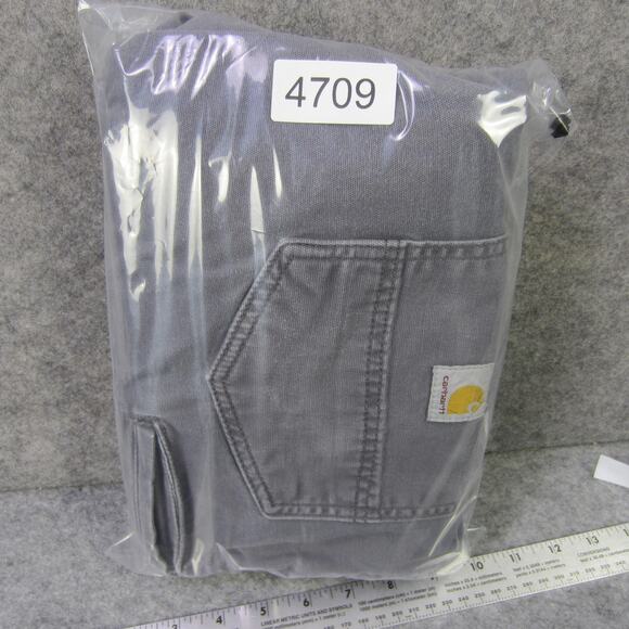 Carhartt Pants Mens 38x30 Gray Relaxed Fit Workwear Carpenter Utility Pocket - Picture 10 of 10